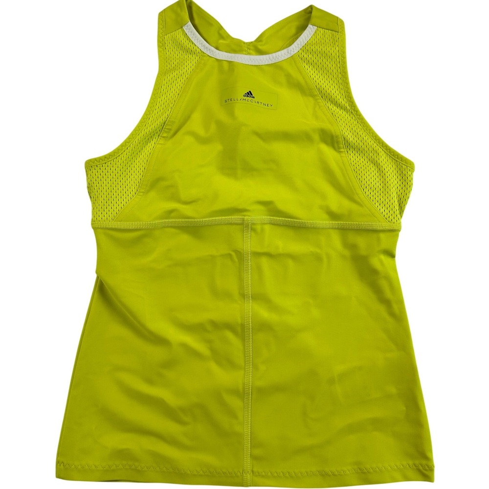 Adidas Stella McCartney Barricade Tennis Tank Top Womens Small Neon Yellow